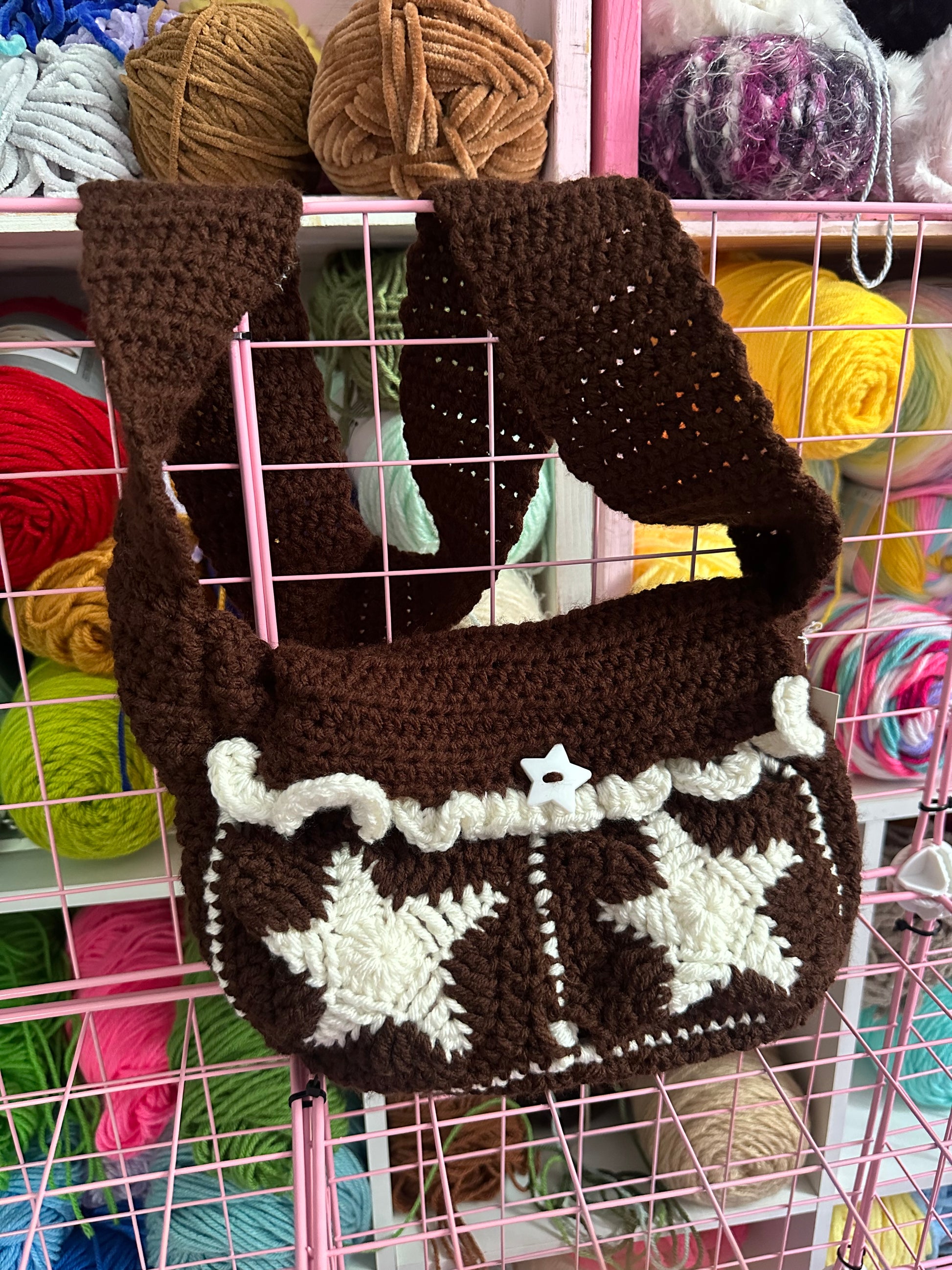 Chocolate and CreamStar Messenger Bag