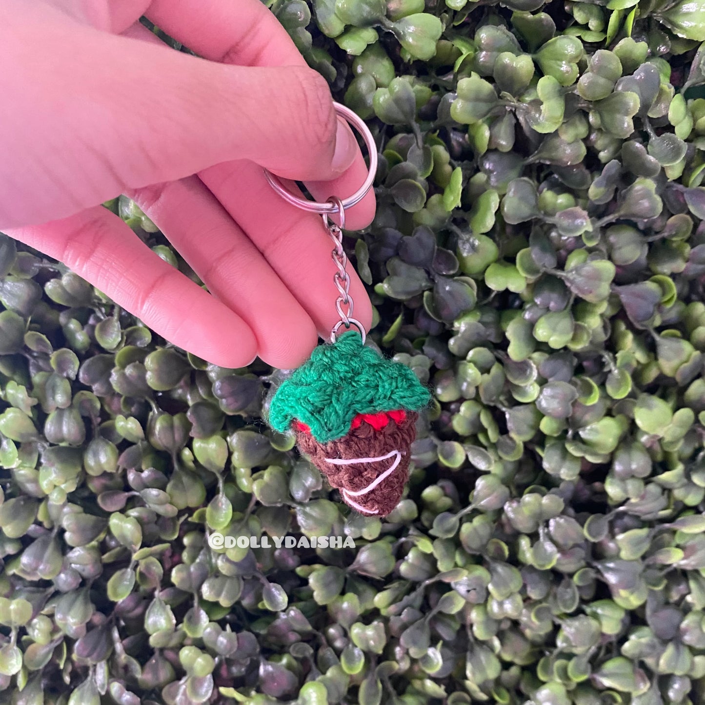 Chocolate Covered Strawberry Keychain