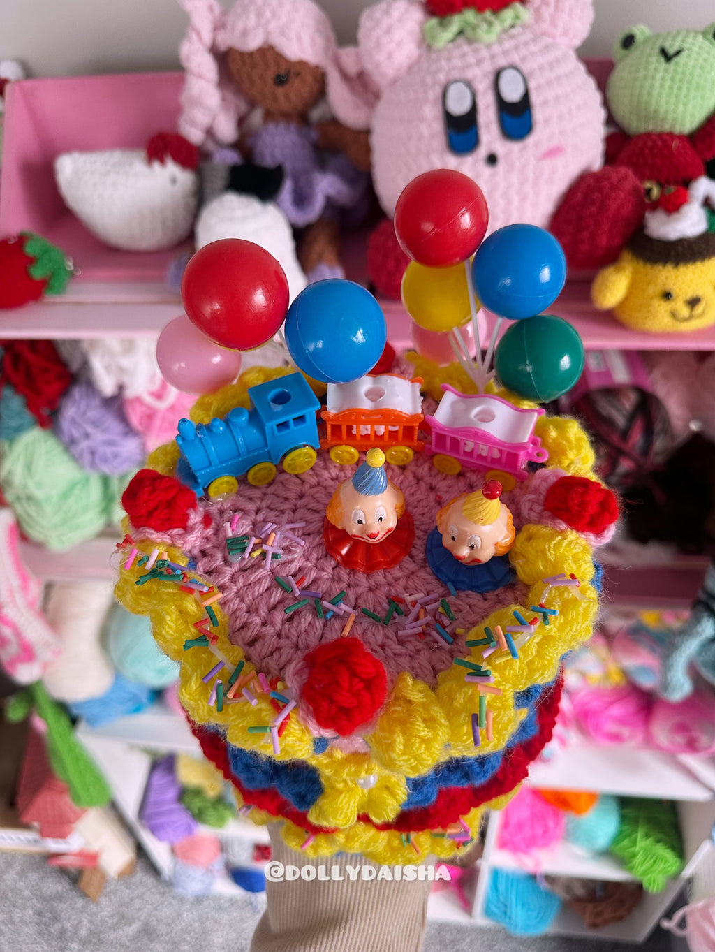 Crochet Clown Cake