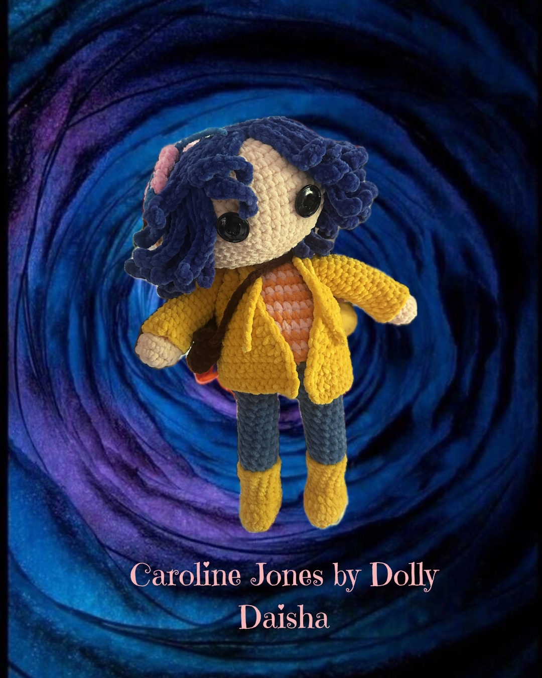 Crochet Coraline Plush Doll