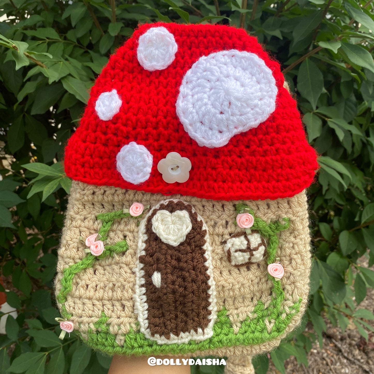 Mushroom House crossbody Bag