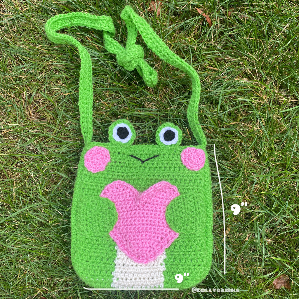 Froggy Heart Crossbody Bag