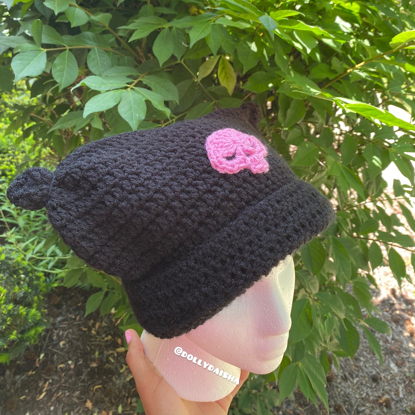 Cat beanie w/ skull