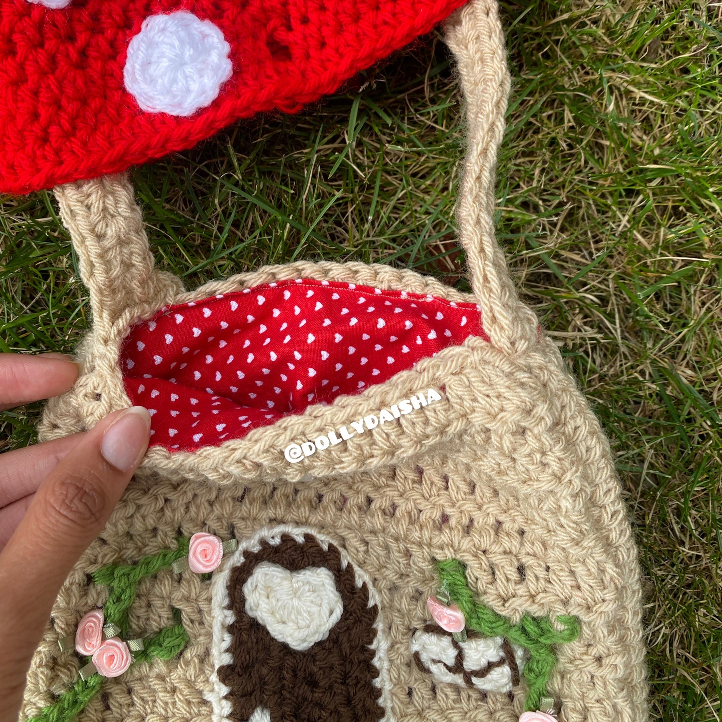 Mushroom House crossbody Bag