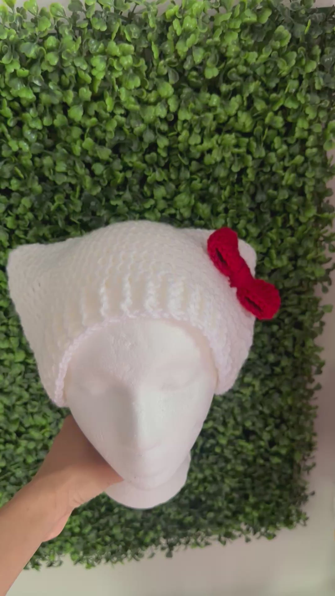 (UPDATED) Cat beanie with Bow