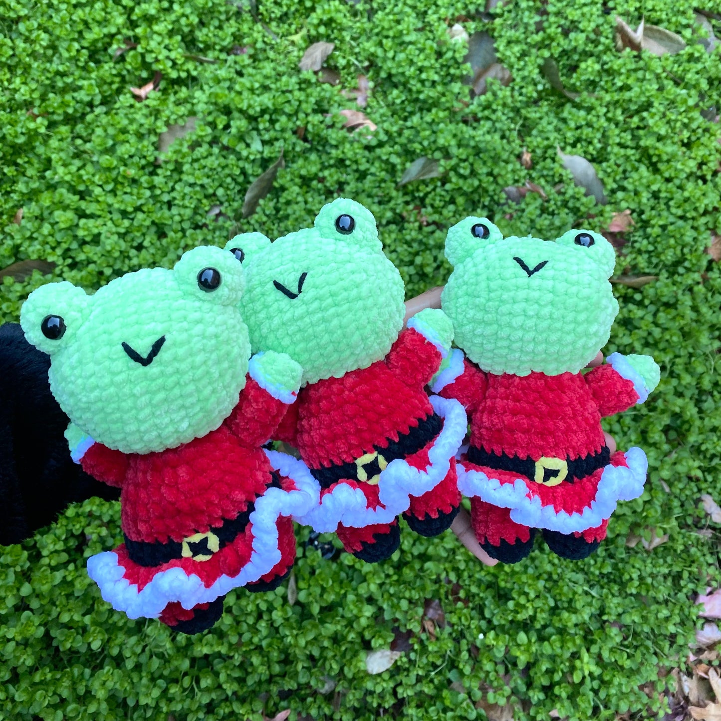 Santa Frog Plushie