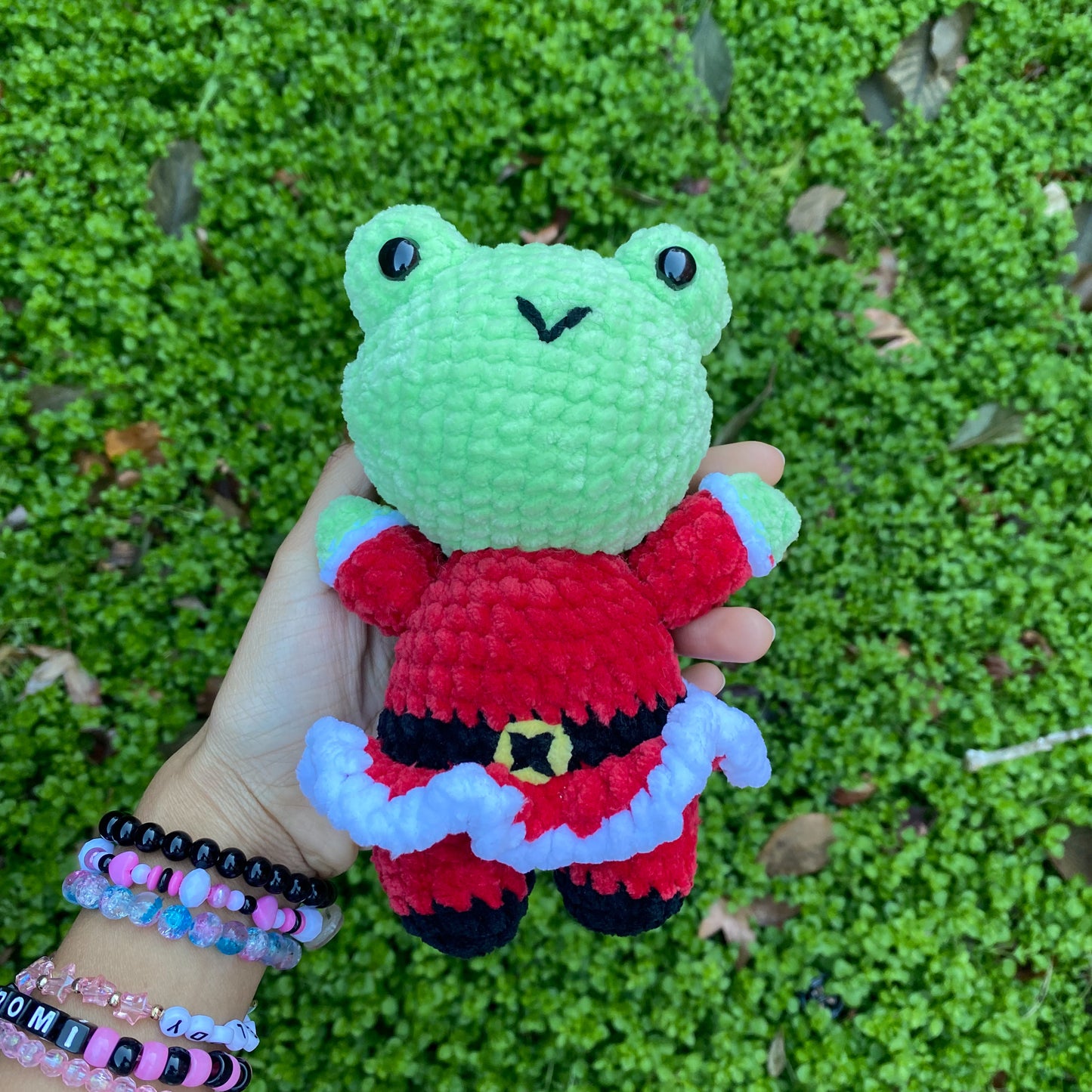 Santa Frog Plushie